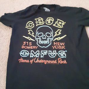 men's black medium cbgb shirt